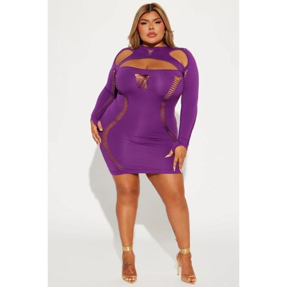 Seamless Mini Dress - Purple